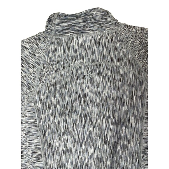 Athleta Mendoza 1/2 Zip Shirt Thumb Holes‎ Space Dye Running Gray Womens Small - Picture 7 of 10